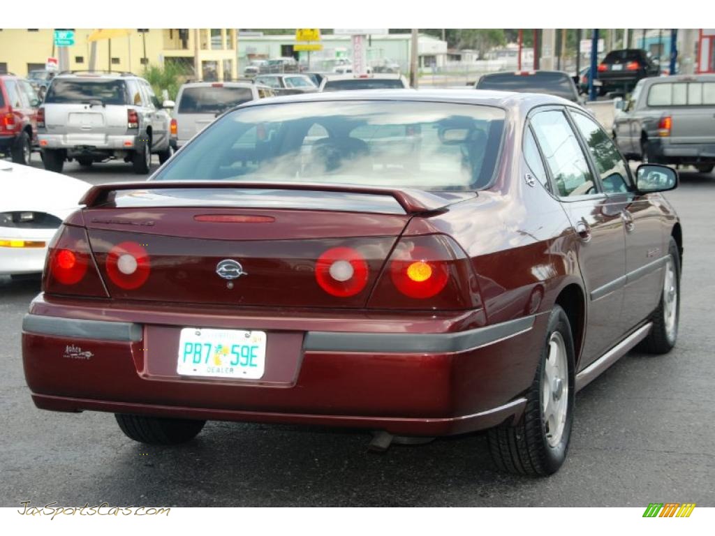 2000 Impala LS - Dark Carmine Red Metallic / Light Oak photo #5