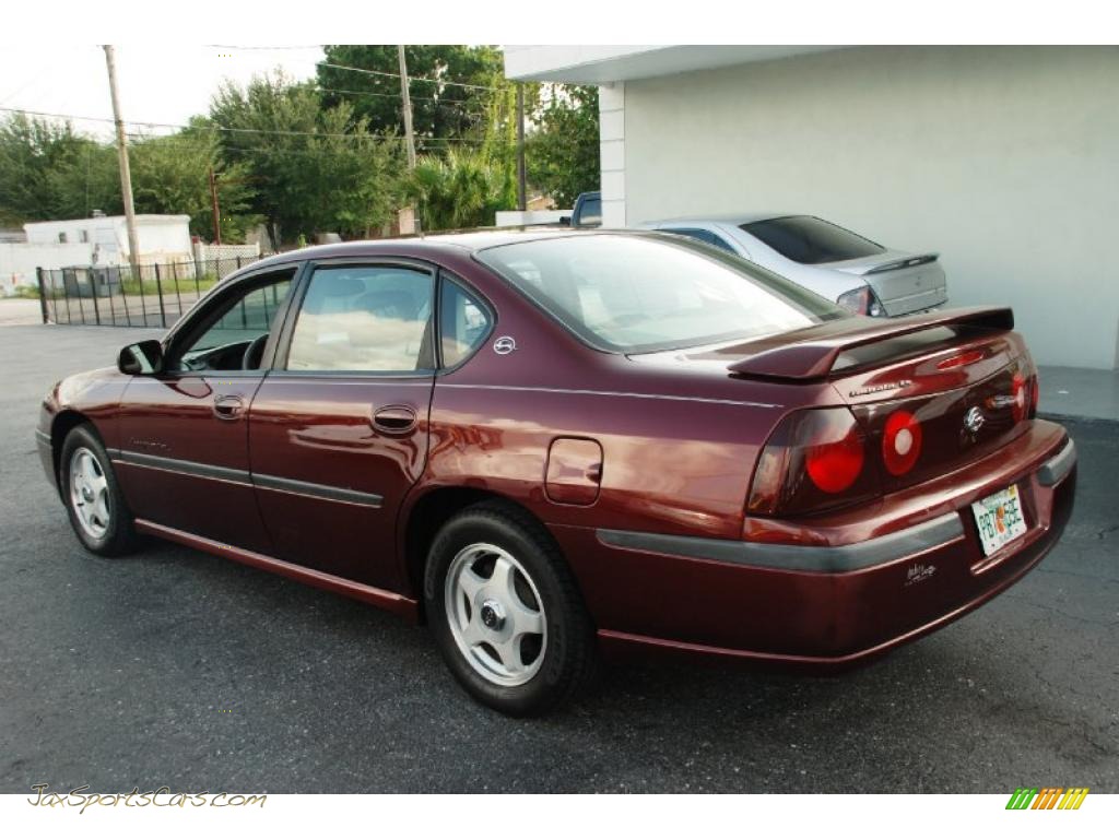 2000 Impala LS - Dark Carmine Red Metallic / Light Oak photo #6