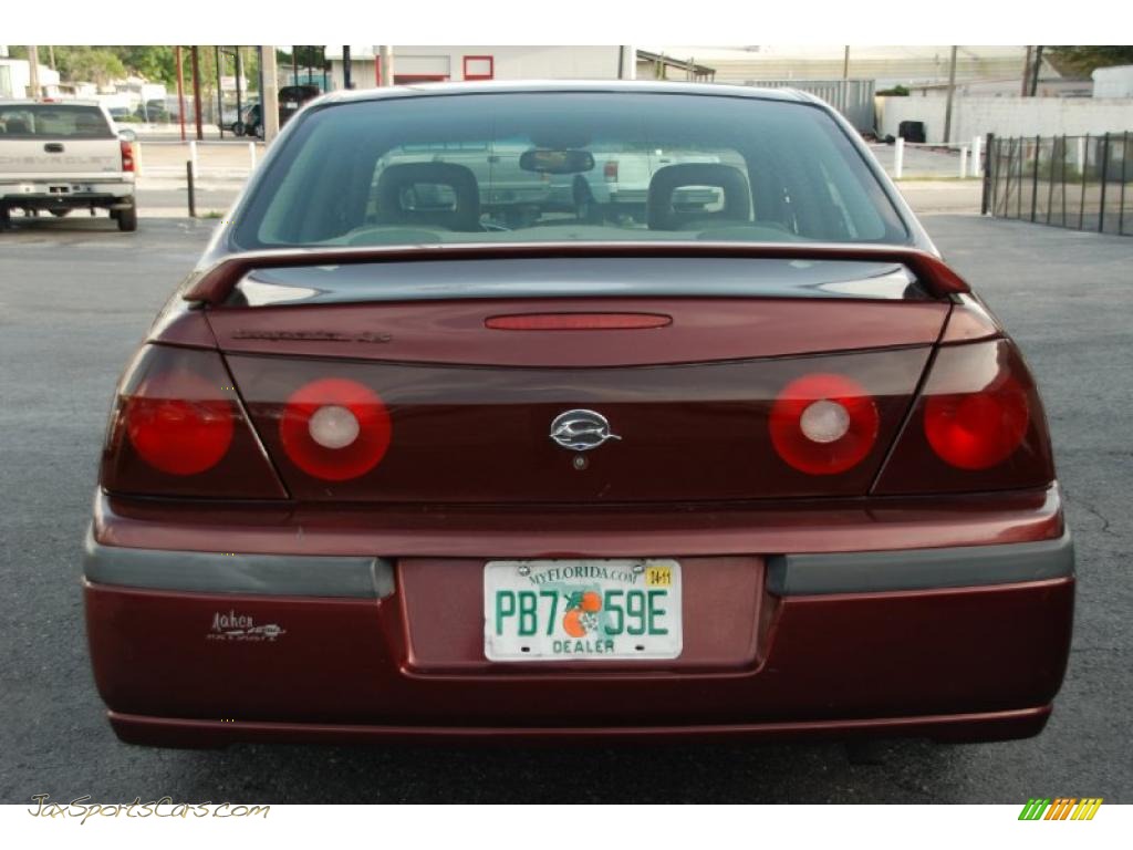 2000 Impala LS - Dark Carmine Red Metallic / Light Oak photo #7