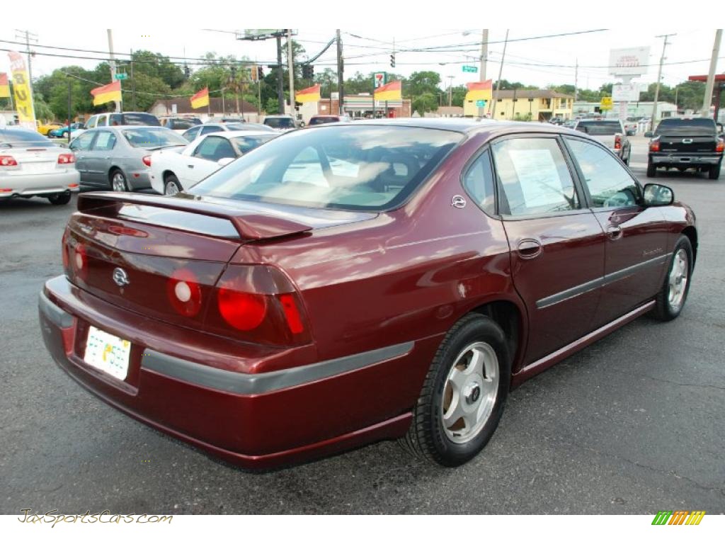 2000 Impala LS - Dark Carmine Red Metallic / Light Oak photo #8