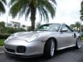 Porsche 911 Turbo Coupe Arctic Silver Metallic photo #2