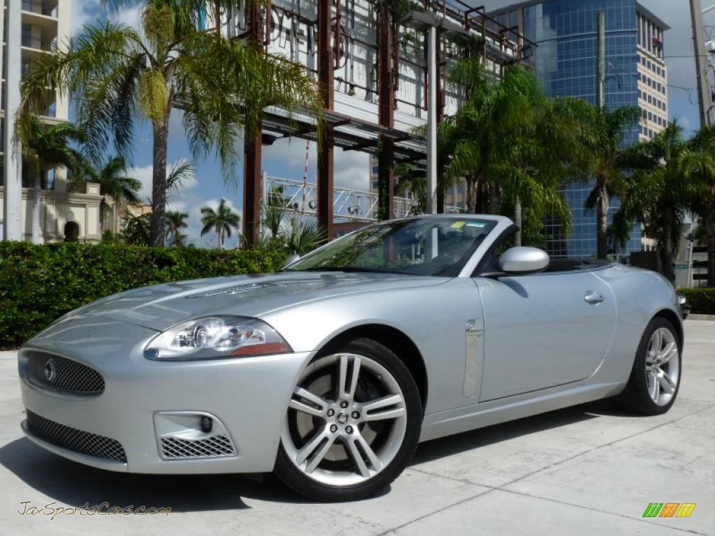 Liquid Silver Metallic / Charcoal Jaguar XK XKR Convertible Liquid Silver Metallic / Charcoal Jaguar XK XKR Convertible