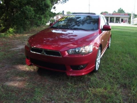 Rally Red Pearl 2009 Mitsubishi Lancer GTS Rally Red Pearl 2009 Mitsubishi Lancer GTS