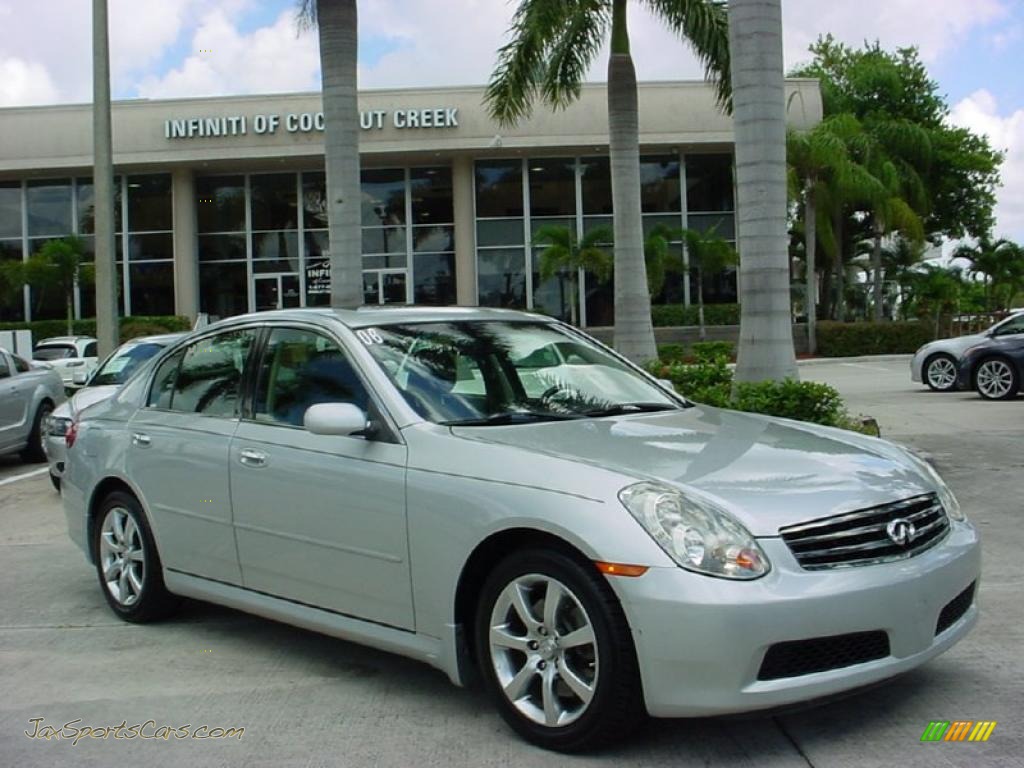 Liquid Platinum Metallic / Graphite Infiniti G 35 Sedan