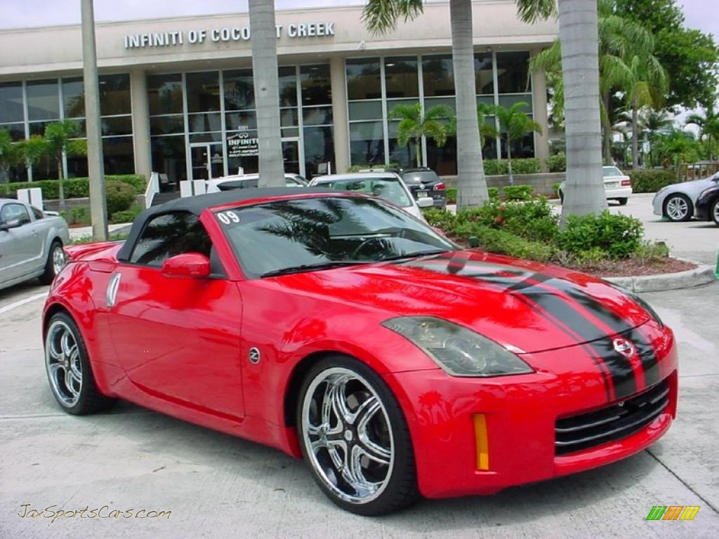 Nogaro Red / Charcoal Nissan 350Z Touring Roadster