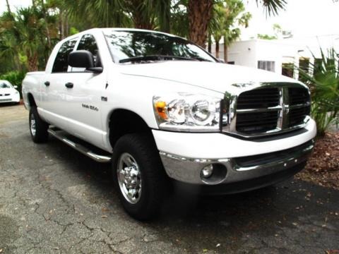 Bright White 2007 Dodge Ram 1500 SLT Mega Cab 4x4 Bright White 2007 Dodge Ram 1500 SLT Mega Cab 4x4