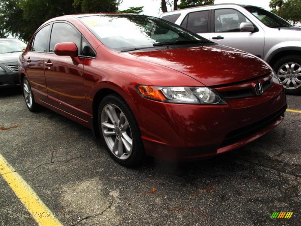 Habanero Red Pearl / Black Honda Civic Si Sedan Habanero Red Pearl / Black Honda Civic Si Sedan