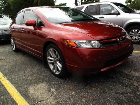 Habanero Red Pearl 2007 Honda Civic Si Sedan Habanero Red Pearl 2007 Honda Civic Si Sedan