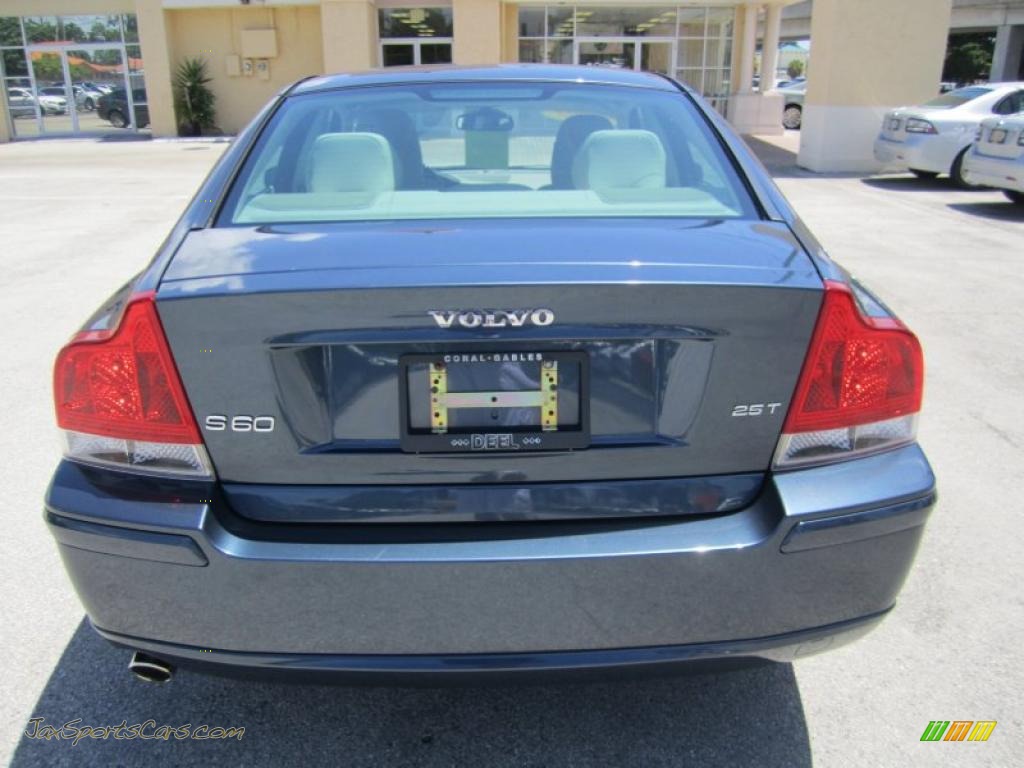 2007 S60 2.5T - Barents Blue Metallic / Taupe/Light Taupe photo #4