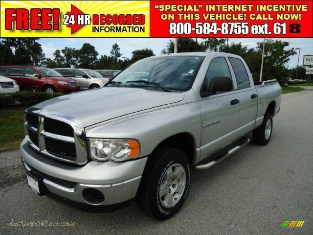 Bright Silver Metallic / Dark Slate Gray Dodge Ram 1500 SLT Quad Cab 4x4 Bright Silver Metallic / Dark Slate Gray Dodge Ram 1500 SLT Quad Cab 4x4