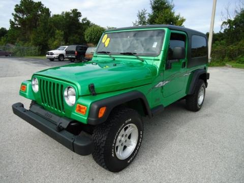 Electric Lime Green Pearl 2004 Jeep Wrangler Sport 4x4 Electric Lime Green Pearl 2004 Jeep Wrangler Sport 4x4