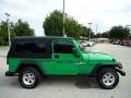 Jeep Wrangler Sport 4x4 Electric Lime Green Pearl photo #11 Jeep Wrangler Sport 4x4 Electric Lime Green Pearl photo #11