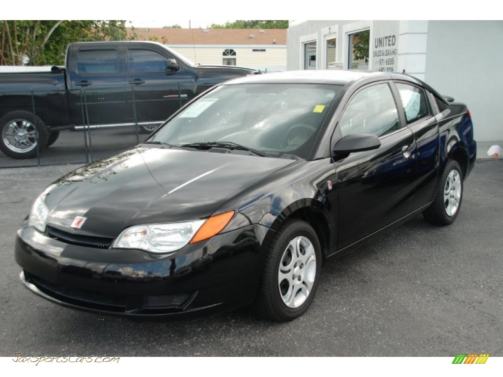 Black / Blue Saturn ION 2 Quad Coupe