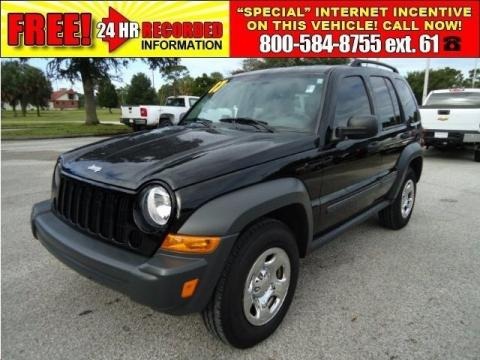 Black Clearcoat 2007 Jeep Liberty Sport Black Clearcoat 2007 Jeep Liberty Sport