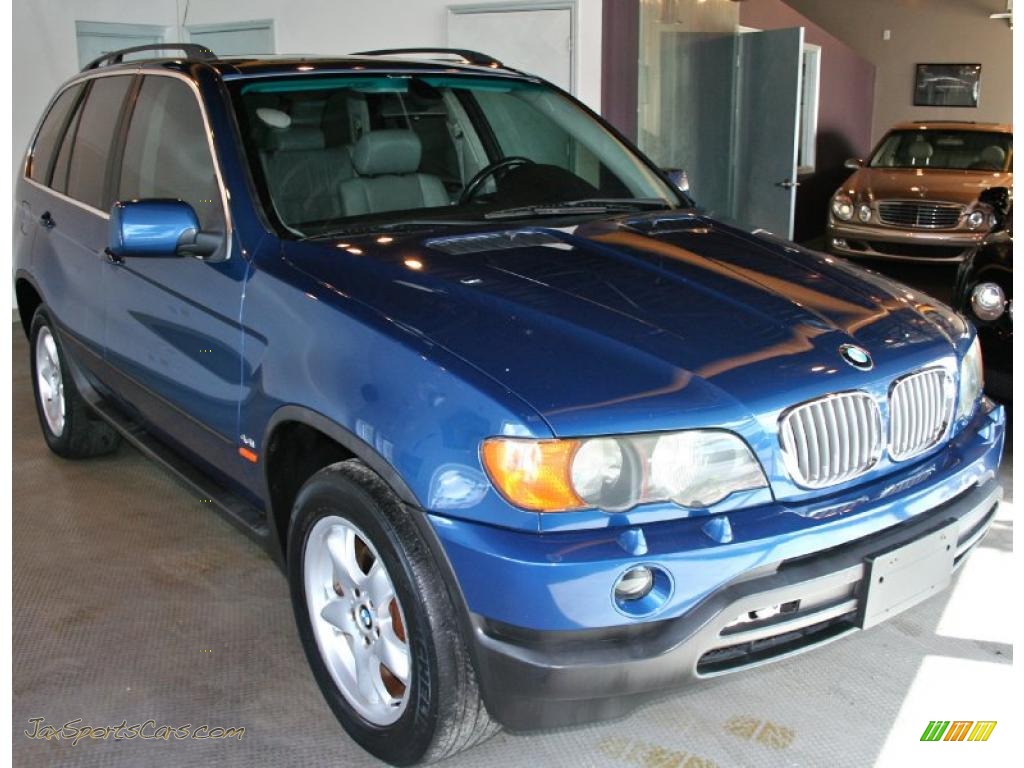 Topaz Blue Metallic / Gray BMW X5 4.4i