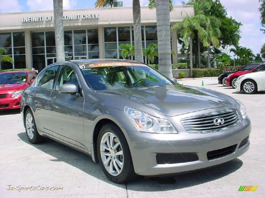 Platinum Graphite Metallic / Graphite Black Infiniti G 35 Sedan