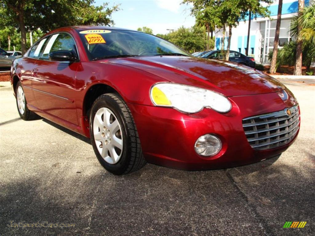 Deep Red Pearl / Dark Slate Gray Chrysler Sebring Coupe