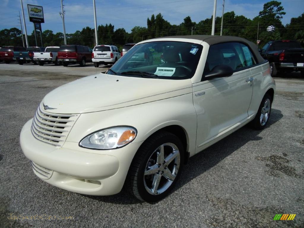 Cool Vanilla White / Taupe/Pearl Beige Chrysler PT Cruiser GT Convertible