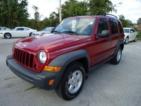 Inferno Red Crystal Pearl 2007 Jeep Liberty Sport Inferno Red Crystal Pearl 2007 Jeep Liberty Sport