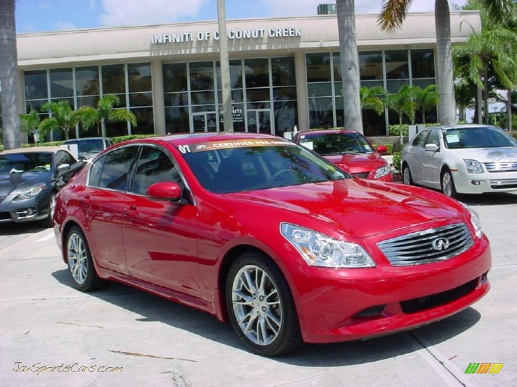 Garnet Ember Metallic / Graphite Black Infiniti G 35 S Sport Sedan Garnet Ember Metallic / Graphite Black Infiniti G 35 S Sport Sedan