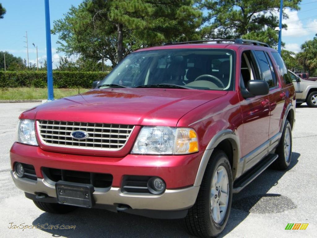 Redfire Metallic / Medium Parchment Beige Ford Explorer Eddie Bauer 4x4