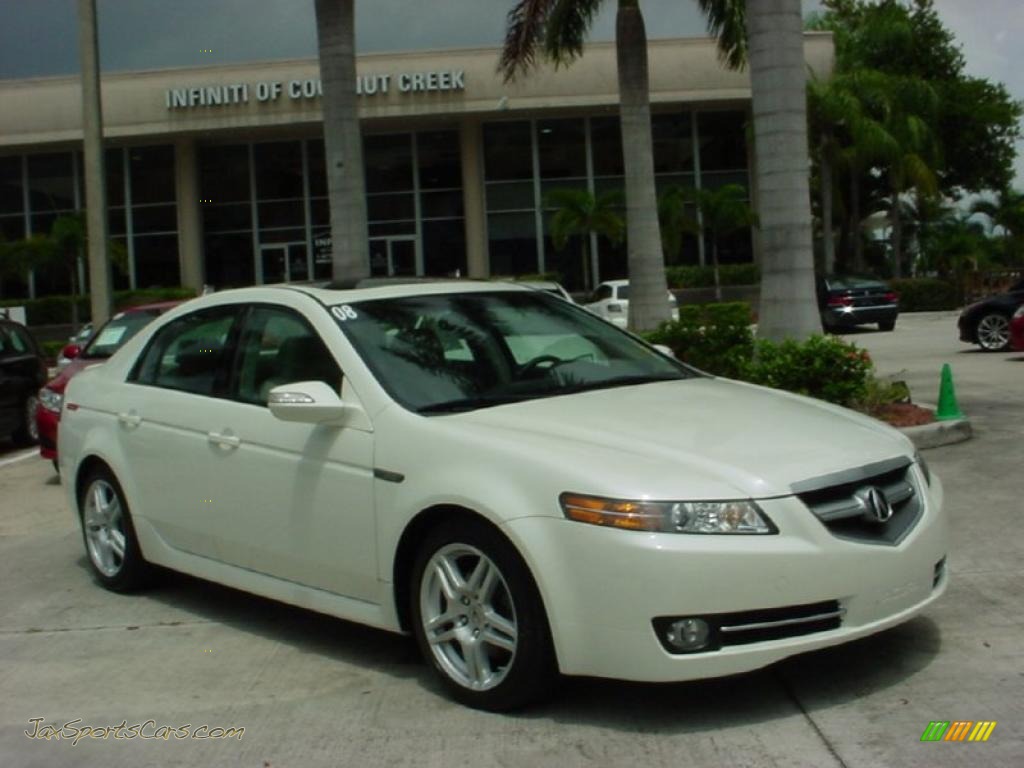 White Diamond Pearl / Parchment Acura TL 3.2