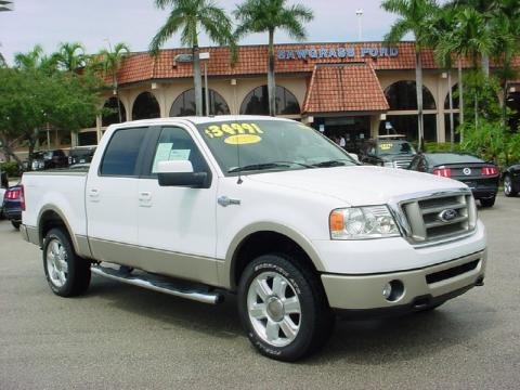 Oxford White 2008 Ford F150 King Ranch SuperCrew 4x4 Oxford White 2008 Ford F150 King Ranch SuperCrew 4x4