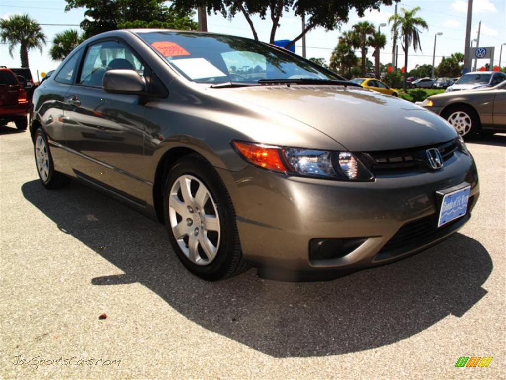 Galaxy Gray Metallic / Gray Honda Civic LX Coupe Galaxy Gray Metallic / Gray Honda Civic LX Coupe