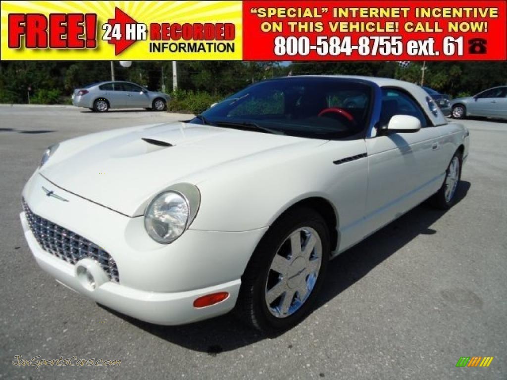 Whisper White / Torch Red Ford Thunderbird Deluxe Roadster Whisper White / Torch Red Ford Thunderbird Deluxe Roadster