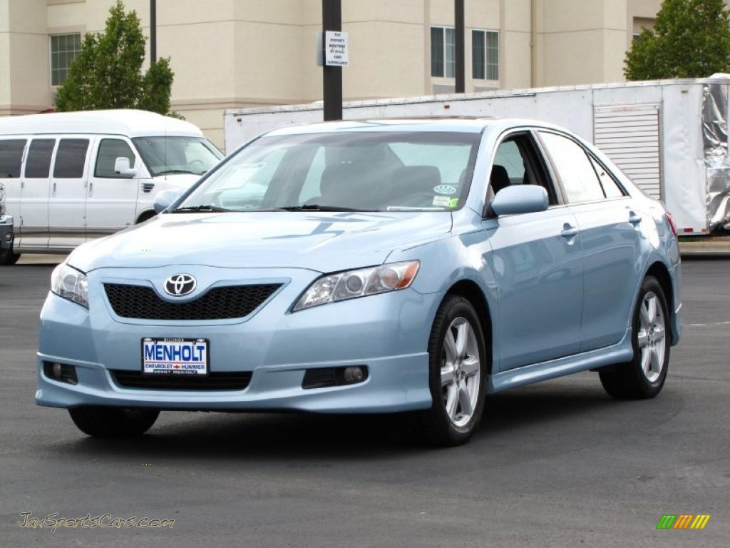 2009 Camry SE - Sky Blue Pearl / Charcoal photo #10
