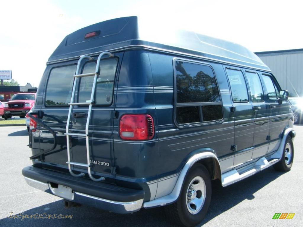 1996 Ram Van 2500 Passenger Conversion - Dark Spruce Metallic / Gray photo #5