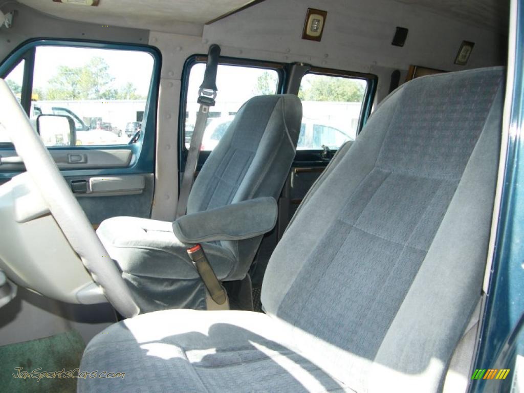 1996 Ram Van 2500 Passenger Conversion - Dark Spruce Metallic / Gray photo #12