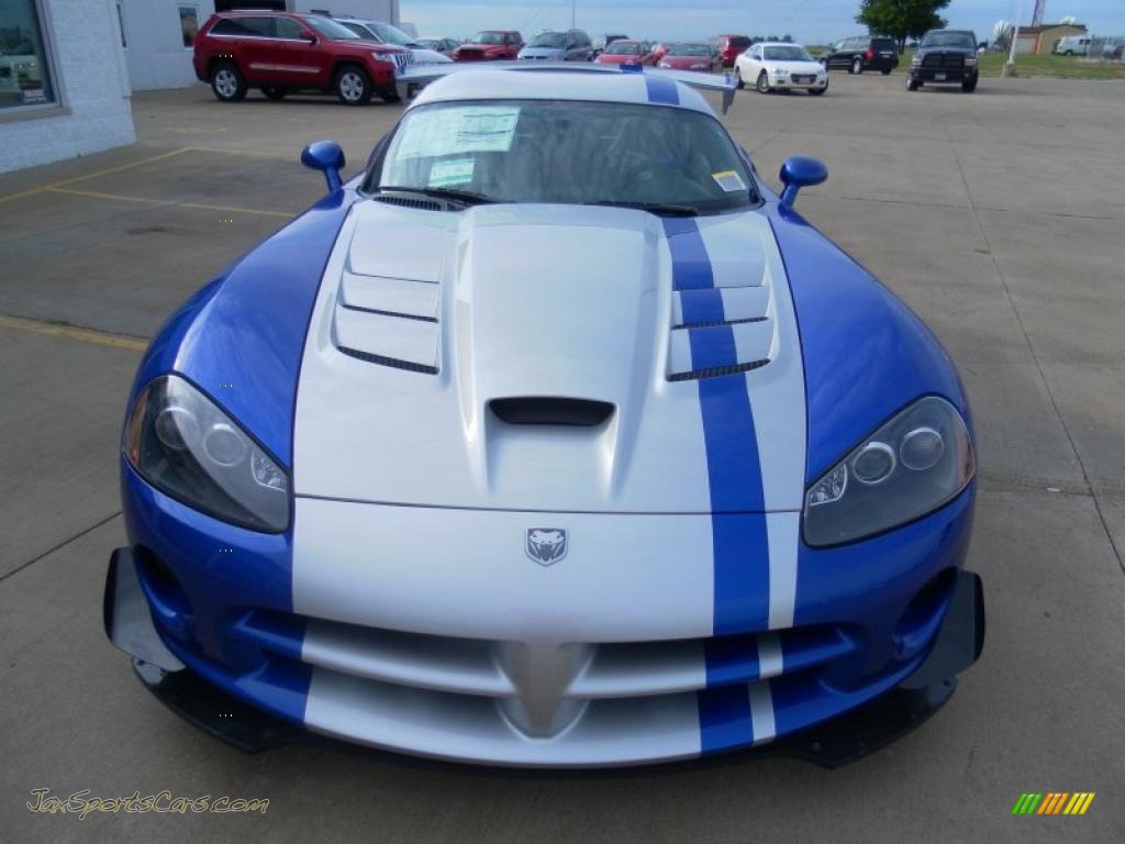 2010 Viper ACR Roanoke Dodge Edition Coupe - Viper GTS Blue/Silver / Black photo #3