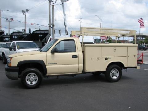 Fleet Tan 2003 Chevrolet Silverado 2500HD Regular Cab Chassis Utility Fleet Tan 2003 Chevrolet Silverado 2500HD Regular Cab Chassis Utility