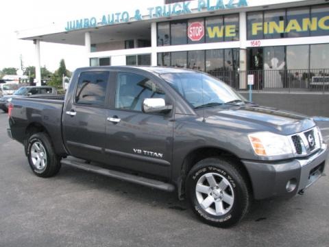 Smoke Gray 2005 Nissan Titan LE Crew Cab 4x4
