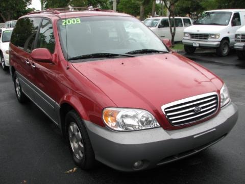 Ruby Red 2003 Kia Sedona EX Ruby Red 2003 Kia Sedona EX