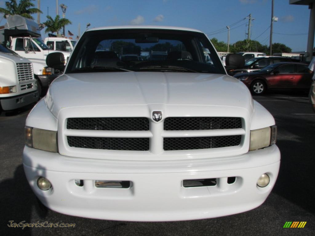 1999 Ram 1500 Sport Extended Cab - Bright White / Agate Black photo #2