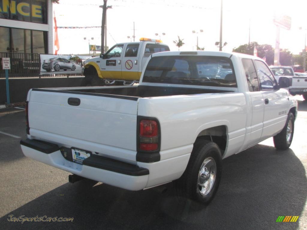 1999 Ram 1500 Sport Extended Cab - Bright White / Agate Black photo #9