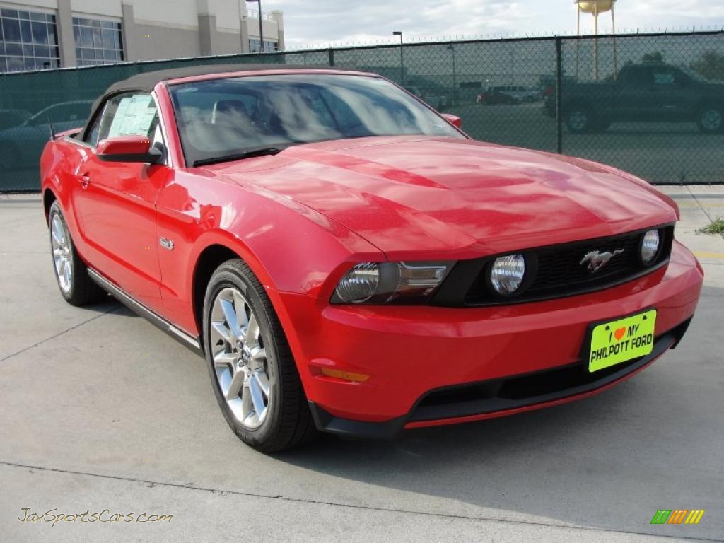 2011 Mustang GT Premium Convertible - Race Red / Charcoal Black photo #1