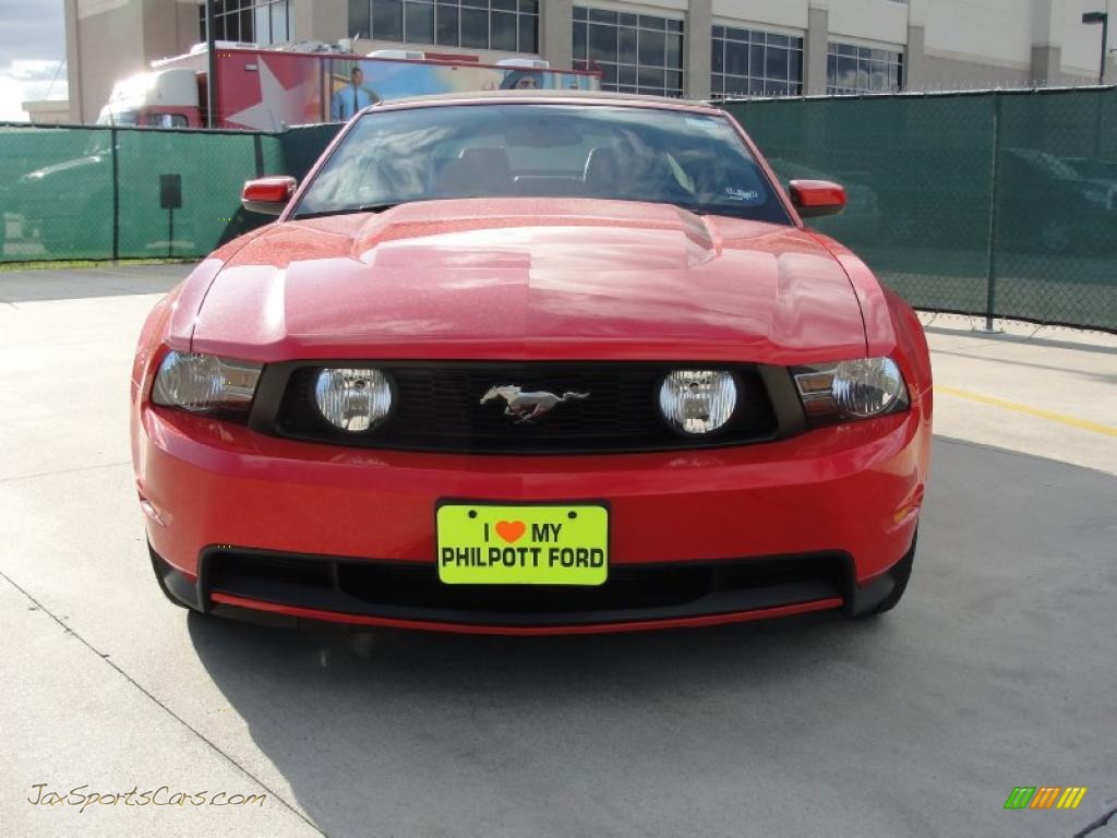 2011 Mustang GT Premium Convertible - Race Red / Charcoal Black photo #8