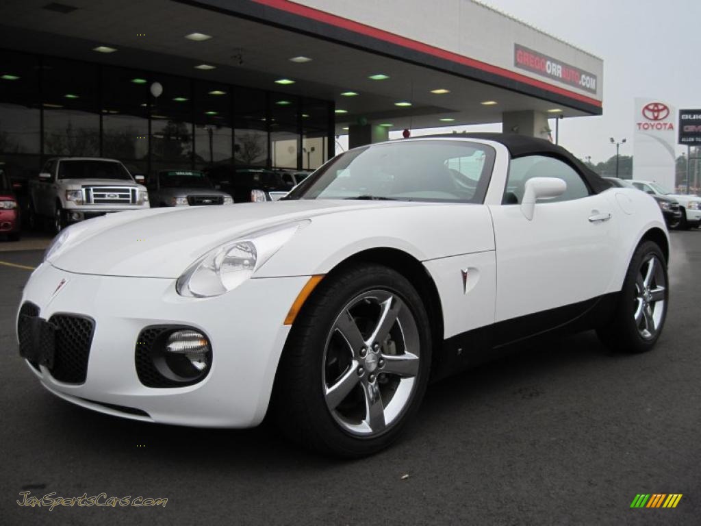 2008 Pontiac Solstice Gxp Roadster In Pure White 107895 Jax Pure White Ebony Pontiac Solstice Gxp Roadster