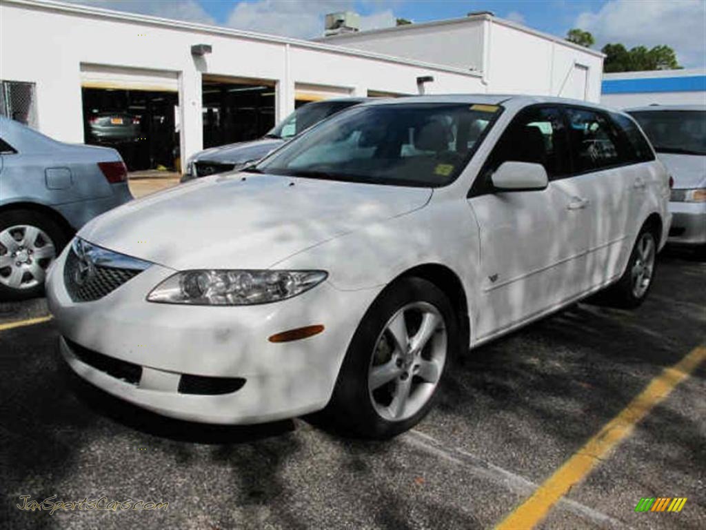 2004 Mazda MAZDA6 s Sport Wagon in Performance White photo #4 - N71126