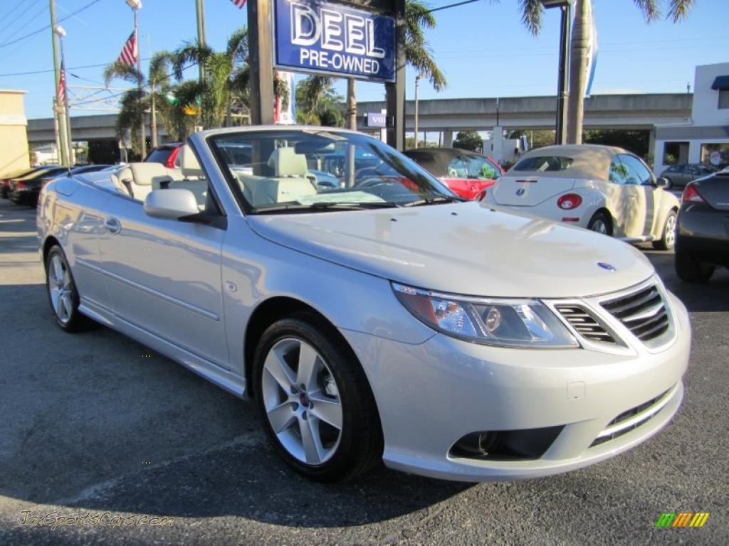 2010 Saab 9-3 2.0T Convertible in Snow Silver Metallic - 615833 | Jax ...