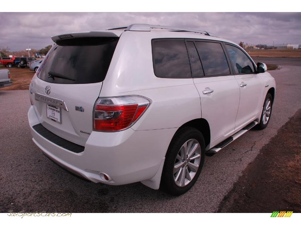 2008 Toyota Highlander Hybrid Limited 4WD in Blizzard White Pearl photo