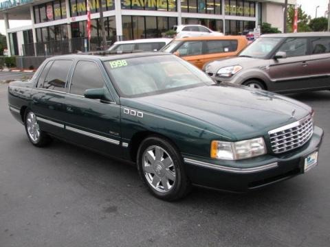 Polo Green Metallic 1998 Cadillac DeVille Sedan Polo Green Metallic 1998 Cadillac DeVille Sedan