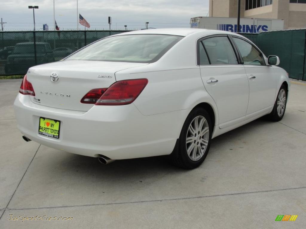 2008 Avalon Limited - Blizzard White Pearl / Ivory Beige photo #3