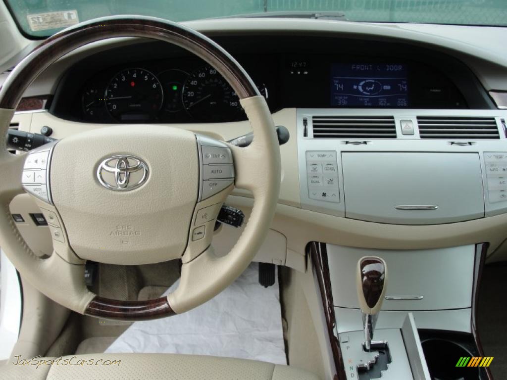 2008 Avalon Limited - Blizzard White Pearl / Ivory Beige photo #39