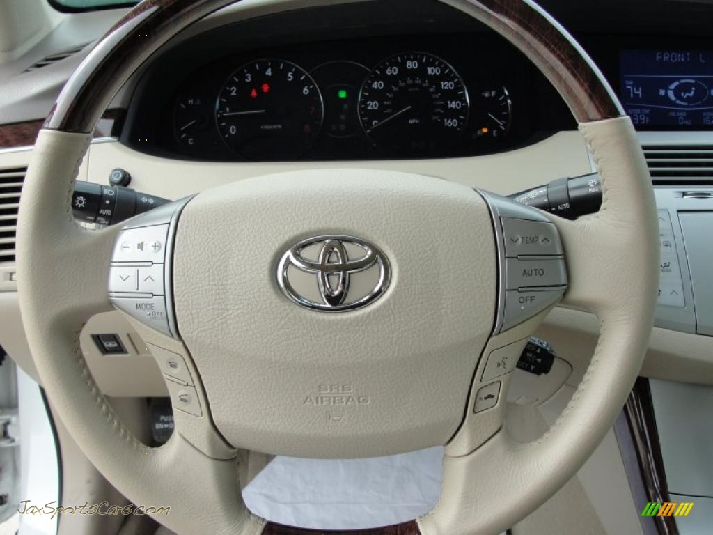 2008 Avalon Limited - Blizzard White Pearl / Ivory Beige photo #45