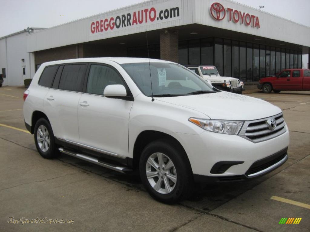 Toyota Highlander 2011 Р±РµР»С‹Р№