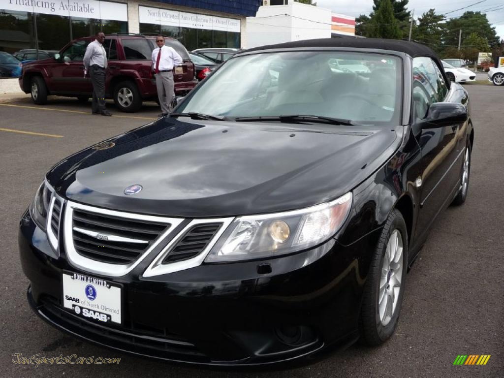 Black Convertible Saab